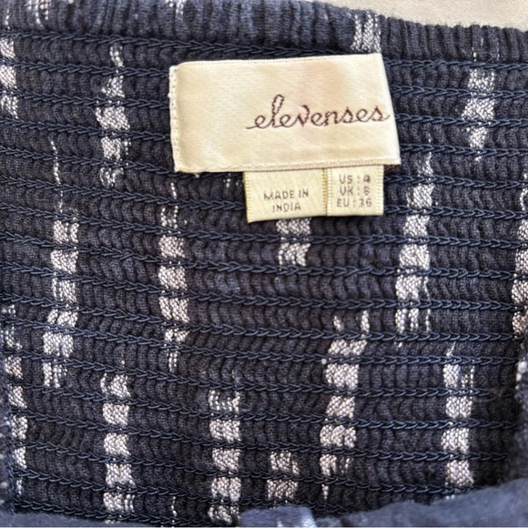 Elevenses Anthropologie Ikat Zip Front Jumpsuit Size 4 - Picture 10 of 12